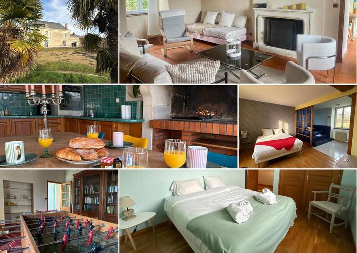 Location de vacances pour 6 personnes, avec vue et jardin à Oiron - 2