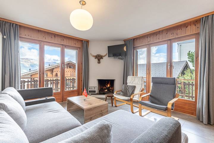 Vakantiewoning voor 8 personen, met balkon in Veysonnaz
