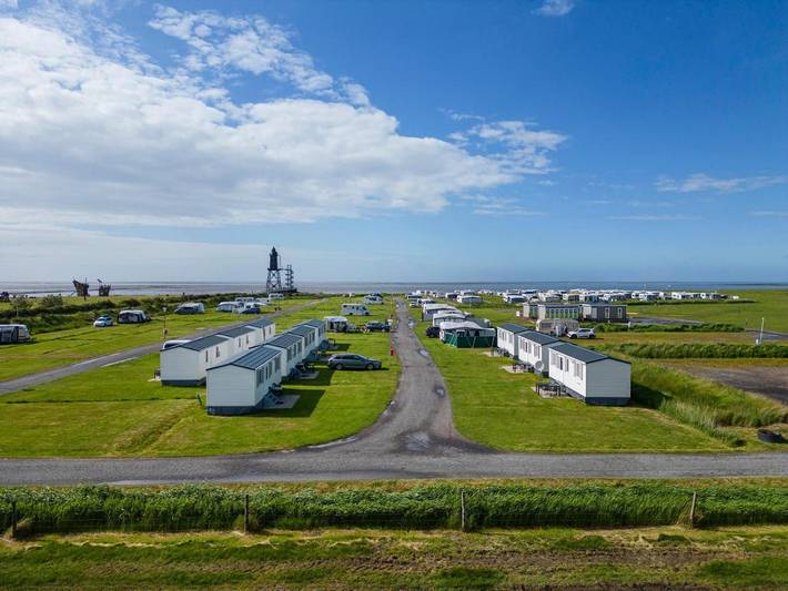 Camping voor 4 personen, met terras aan de Noordzee