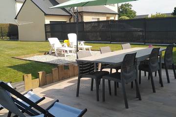 Gîte pour 6 personnes, avec jardin à Pluduno