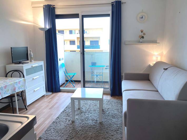 Apartamento para 2 personas, con balcón en Hérault