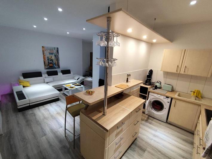 Ferienwohnung für 4 Personen, mit Balkon und Garten sowie Ausblick