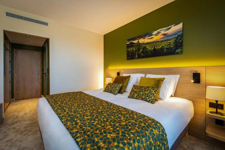 Hôtel pour 2 personnes, avec terrasse et piscine ainsi que vue et sauna à Gueberschwihr - 3