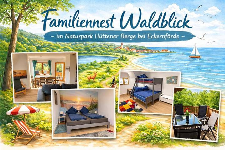 Ferienwohnung für 6 Personen, mit Balkon und Terrasse sowie Ausblick in Hütten