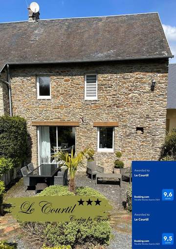 Gîte pour 4 personnes, avec jardin à Cerisy-la-Forêt