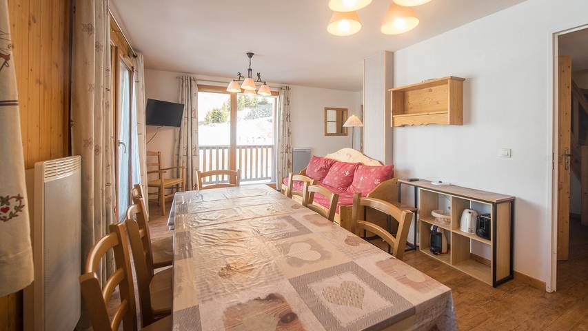 Gîte pour 8 personnes, avec balcon à Orcières