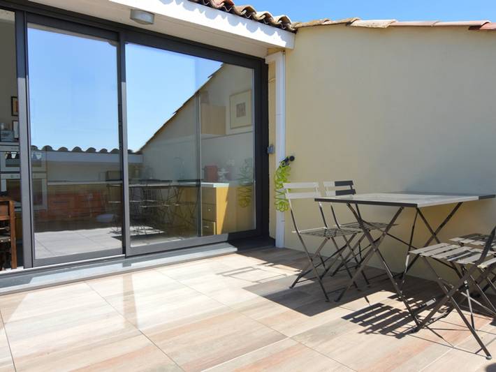 Ganze Wohnung, Charmantes Apartment in Mèze, private Terrasse in Mèze, Mittelmeerküste (Frankreich)