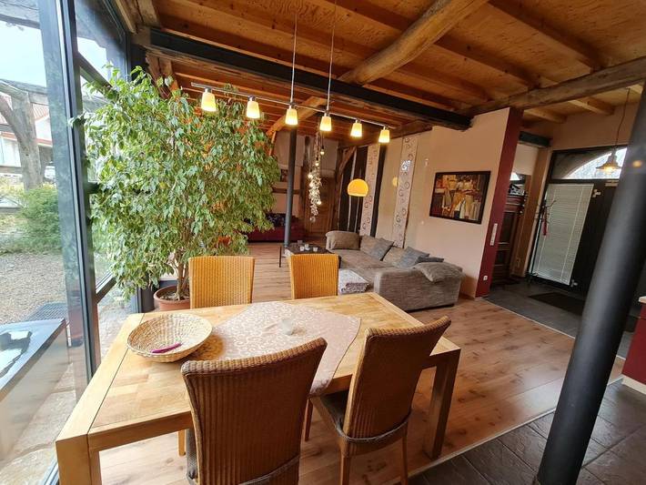 Ferienwohnung für 4 Personen, mit Balkon und Terrasse sowie Garten
