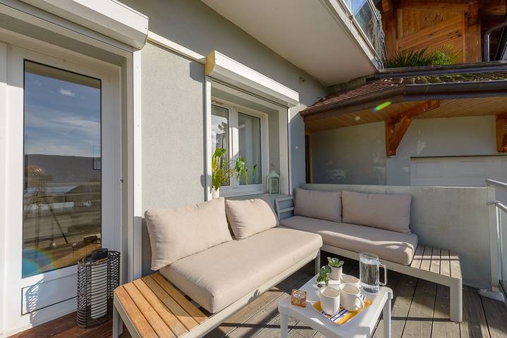 Apartamento entero, Le Contempo - Sublime appartement avec vue lac & piscine in Veyrier-du-Lac, Región de Annecy