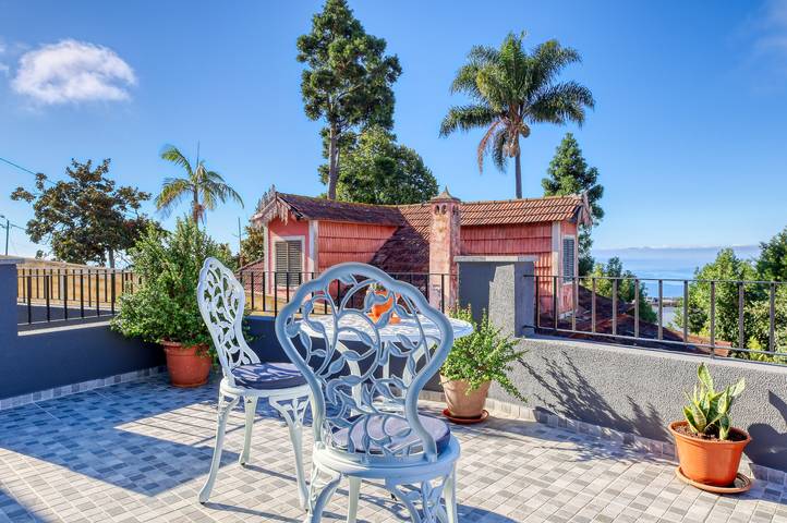 Casa de férias para 4 pessoas, com vista para o mar e terraço em São Gonçalo
