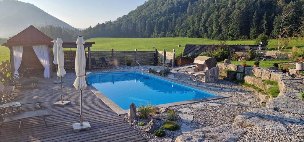 Ferienwohnung für 6 Personen, mit Pool und Ausblick sowie Sauna und Garten in Faistenau - 2