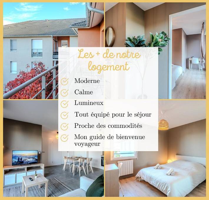 Gîte pour 4 personnes, avec balcon à Ville-la-Grand - 4