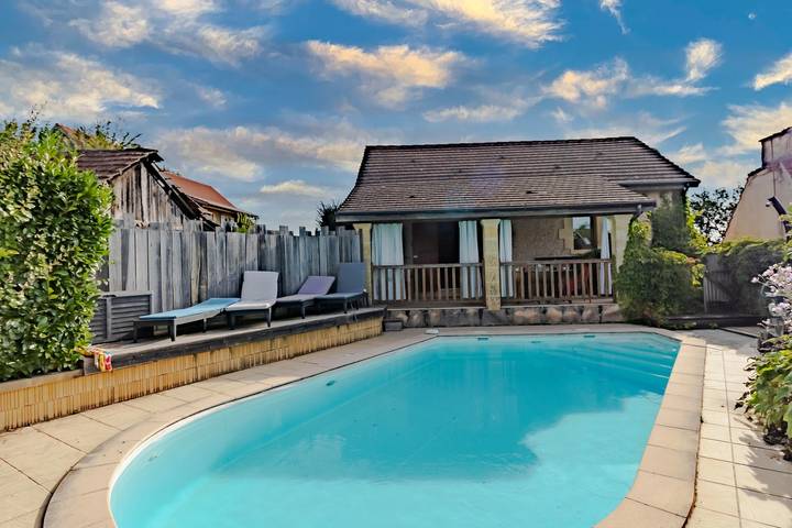 La Gourmandise d'Huguette - Casa con piscina privata e vista mozzafiato vicino a Sarlat in Beynac-et-Cazenac, Périgord Noir