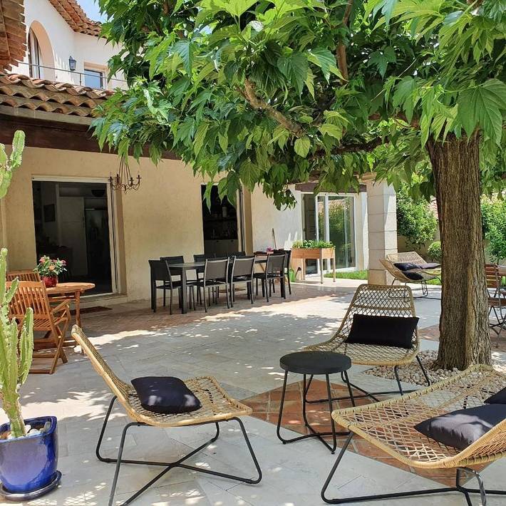 Chambre d’hôte pour 2 personnes, avec terrasse et jardin ainsi que piscine et vue à Grasse - 3