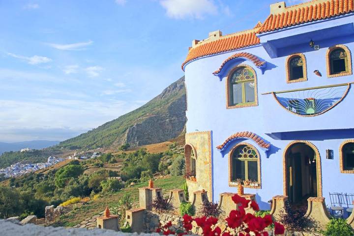 Maison d’hôte pour 2 personnes, avec terrasse ainsi que vue et jardin