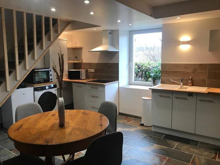Appartement de vacances pour 4 personnes, avec Terrasse ainsi que Jardin et Vue