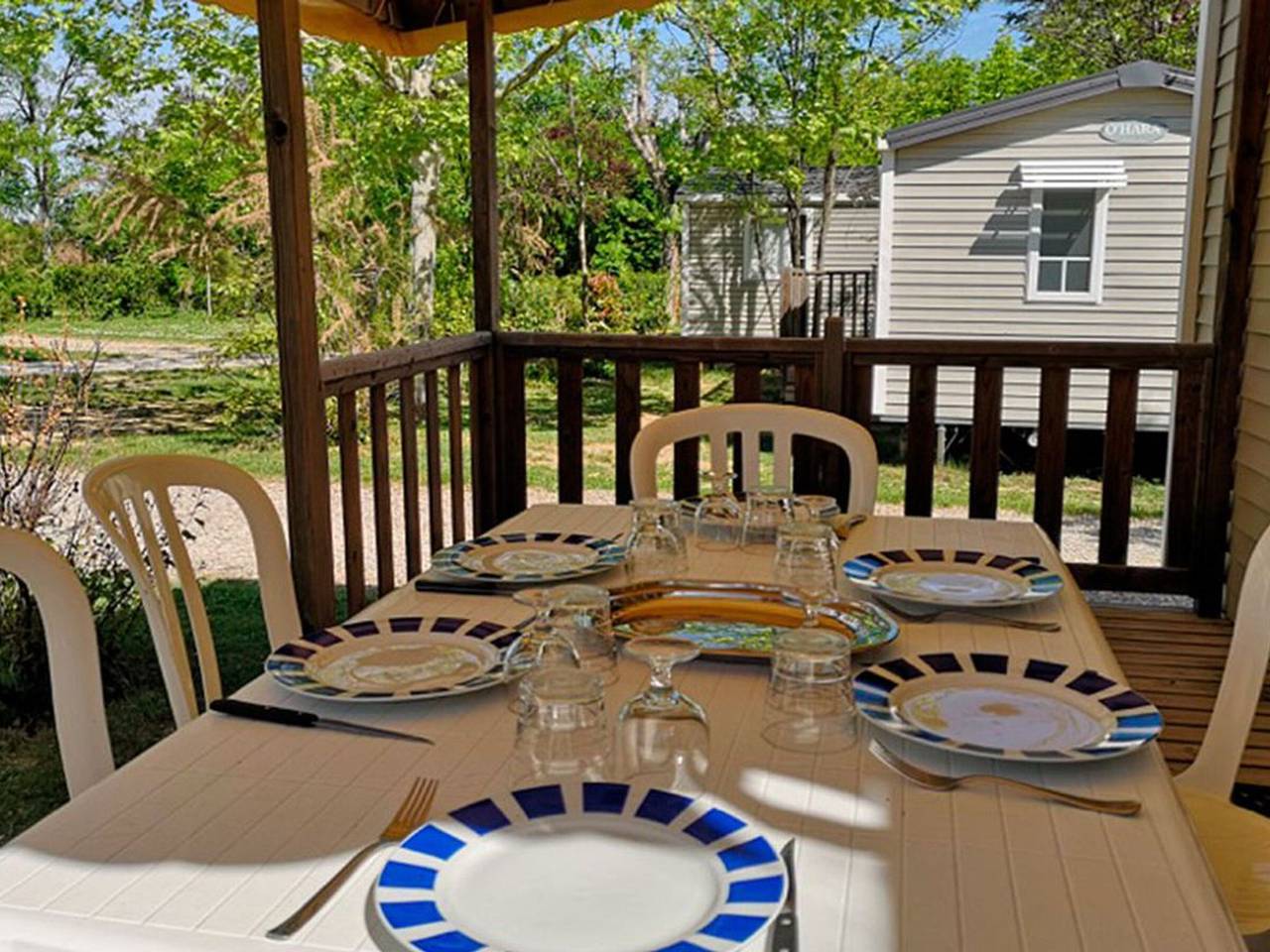 Comfortable Mobile Home with Terrace in Collias in Collias, Nimes region