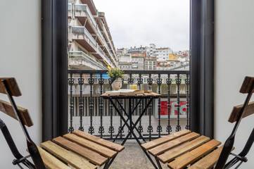 Ferienwohnung für 3 Personen, mit Ausblick und Balkon in Vigo