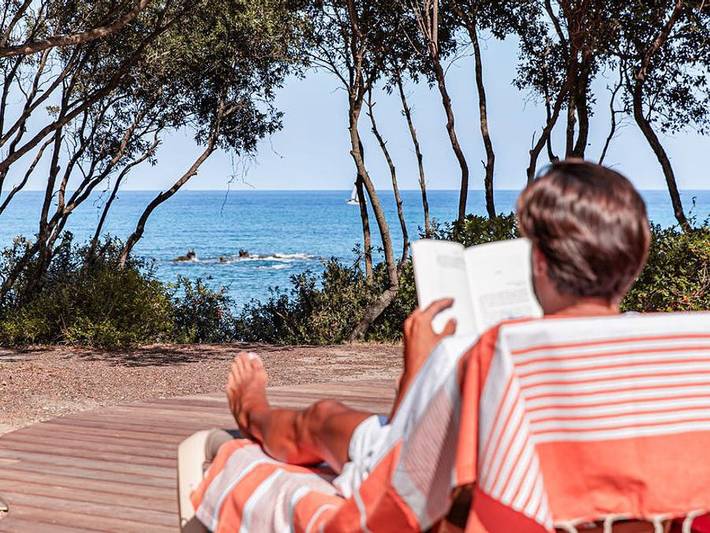 Bagheera Camping Naturiste - Villa 6 personnes - Villa Marina 3ch. / 2 sdb - Vue Mer in Linguizzetta, Arrondissement de Corte