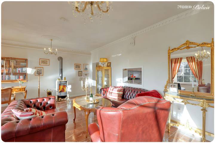 Ferienwohnung für 4 Personen, mit Sauna und Seeblick sowie Garten, mit Haustier in Emmelsbüll-Horsbüll