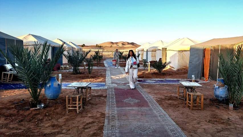 Tente pour 2 personnes, avec jardin et vue, animaux acceptés au Maroc - 2