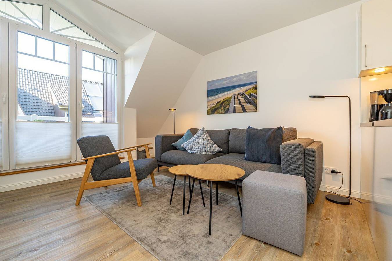 Ganze Wohnung, 3-Zimmer-Ferienwohnung für bis zu 4 Personen mit Balkon. in Westerland, Sylt (Gemeinde)
