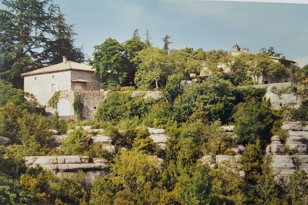 Typical house with superb view of village, river 300 metres away in Labeaume, Ardèche