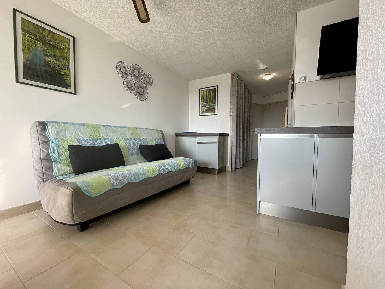 Apartamento entero, Apartamento T2 cabina con aire acondicionado, aparcamiento privado en Sète in Sete, Costa mediterránea (Francia)
