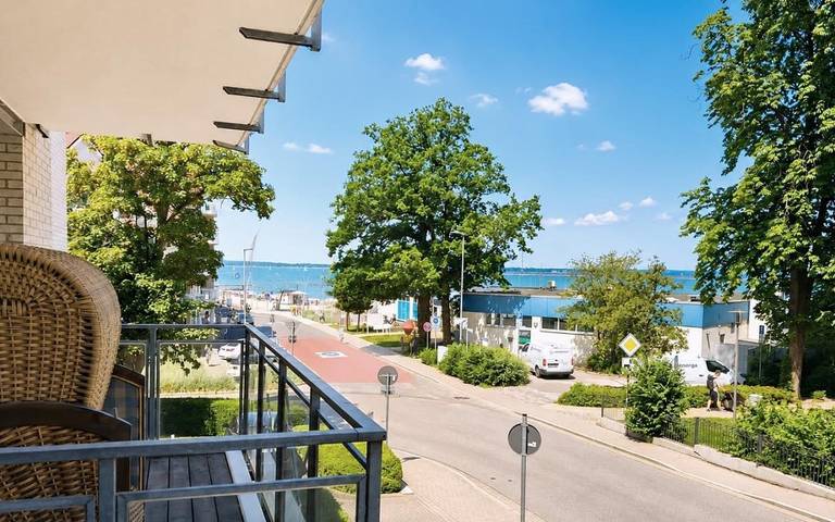 Ferienwohnung für 4 Personen, mit Meerblick und Balkon in Niendorf