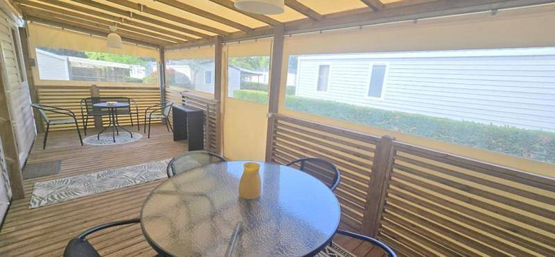 Bungalow-Mobilhome - Petit prix- Océan -Forêt -Camping 3 étoiles in Bias, Côte d’Argent