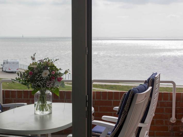 Ferienwohnung für 2 Personen, mit Balkon und Ausblick