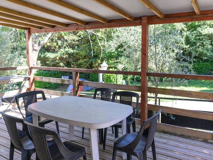 Camping Le Mas Fleuri - Mobilhome 6 personnes - Riviera 29m² - 2 chambres - 1 canapé - Convertible in Sospel, Côte méditerranéenne (France)