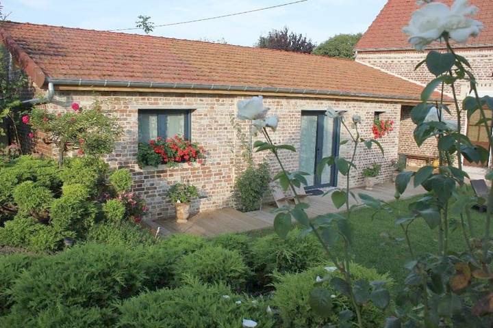 Chambre d’hôte pour 4 personnes, avec Terrasse et Jardin
