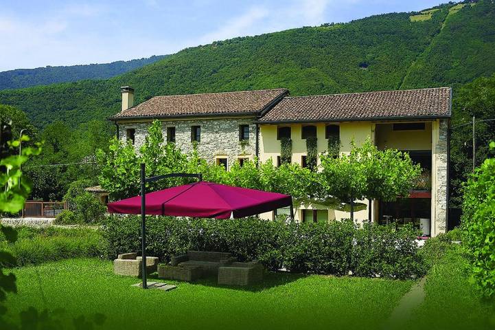 Bungalow per 2 persone, con giardino e panorama sulle Dolomiti