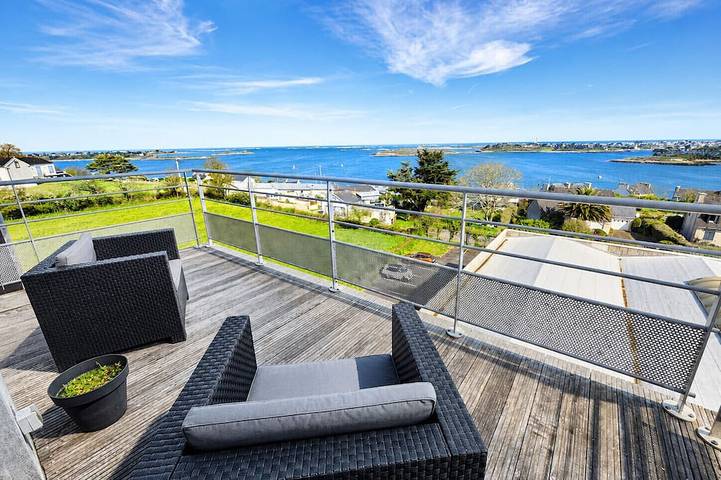 Gîte pour 6 personnes, avec terrasse et jardin dans Port de l'Aber Wrac'h