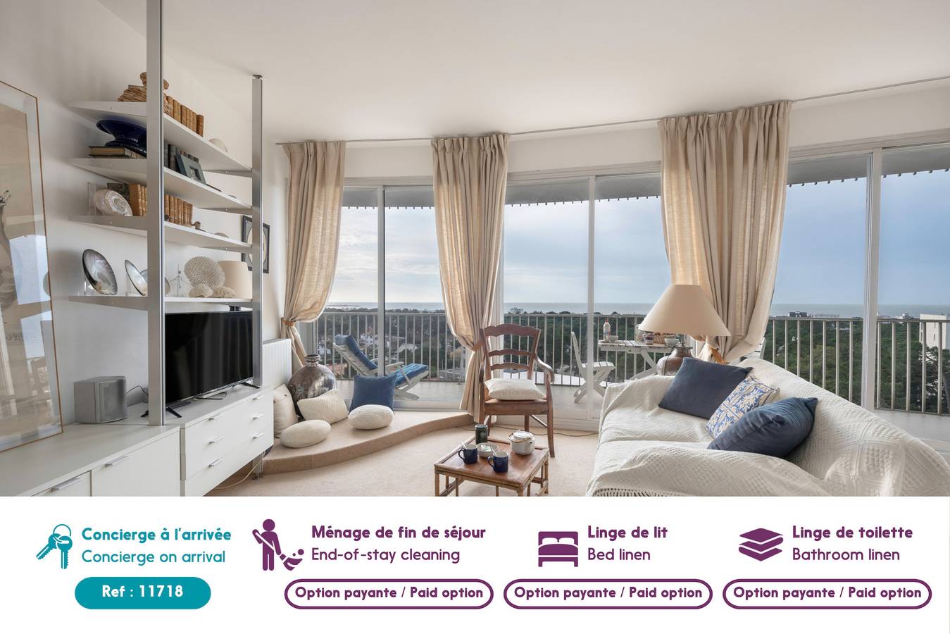 Apartamento entero, Superbe balcon - Vue mer -  Appart pour 2  in La Baule-Escoublac, Côte de Jade