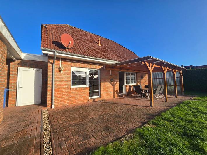 Ferienhaus für 6 Personen, mit Garten und Ausblick in Marienhafe