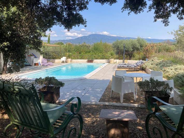 Location de vacances pour 6 personnes, avec Terrasse et Jardin ainsi que Piscine et Vue à Caromb - 4