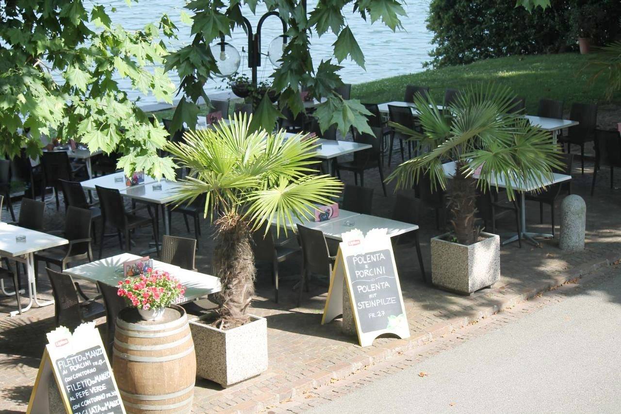 Osteria Battello in Caslano, Luganersee