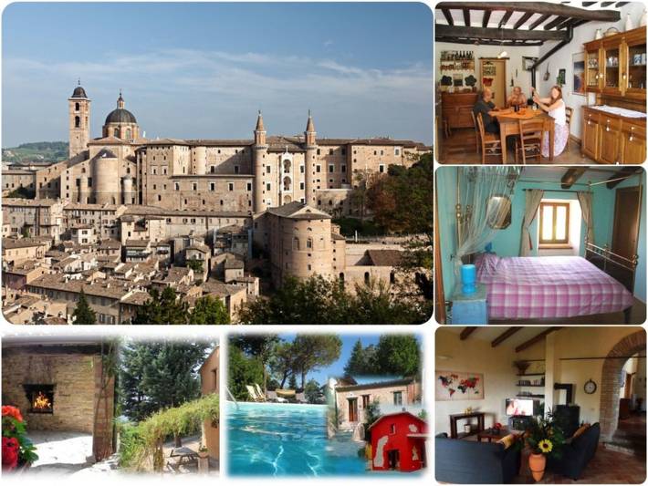 Casa vacanza per 8 persone, con Terrazza e Piscina a Urbino