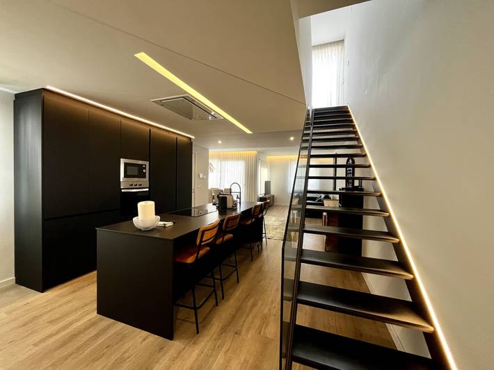 Loft voor 6 personen, met Balkon en Terras in 