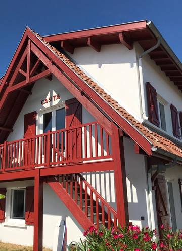 Gîte pour 5 personnes, avec jardin et balcon dans Plage centrale (Vieux-Boucau-les-Bains)
