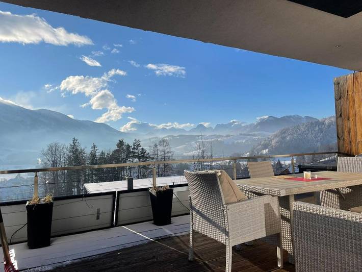 Ferienhaus für 4 Personen, mit Balkon und Terrasse sowie Garten und Ausblick in Windischgarsten