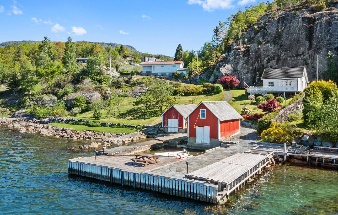 Casa de vacaciones para 6 personas con terraza in Hjelmeland