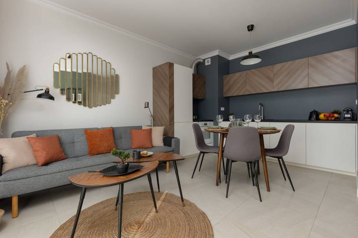 Apartment for 4 people, with terrace, with pets in Warsaw