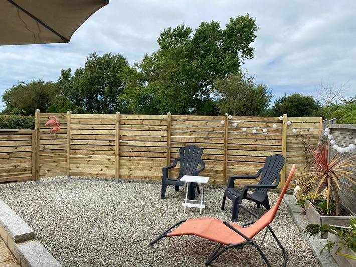 Location de vacances pour 3 personnes, avec terrasse à Le Rozel