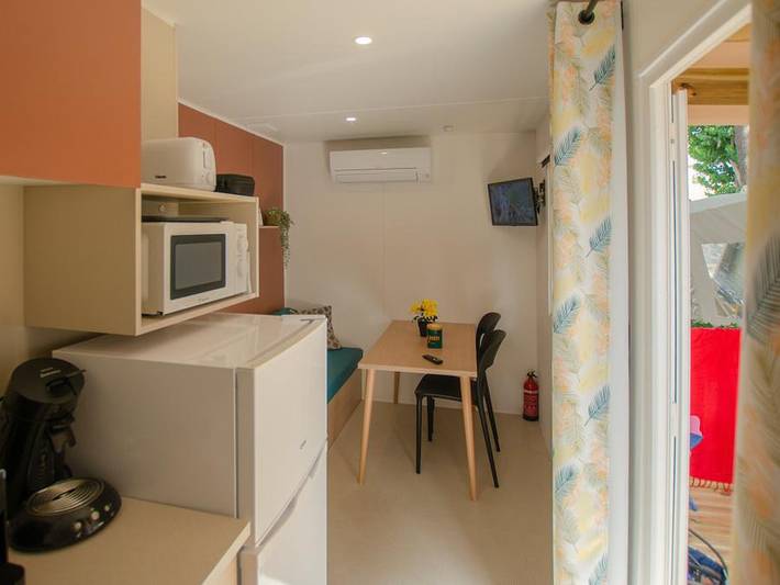 Camping les Jardins d'Agathe ****  - Mobilheim 2 personen - Cottage Stella Maris 2Pers+1kind -3Jahre 1Zimmer Klima in Grau d’Agde, Agde