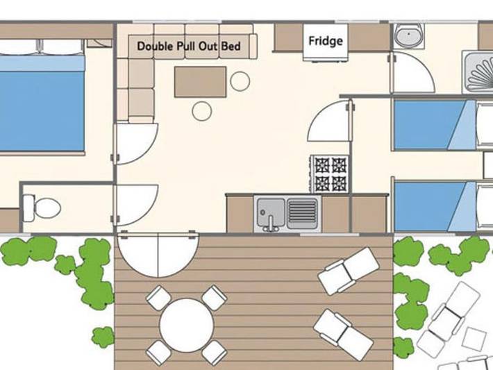 Camping für 6 Personen, mit Kinderpool und Sauna in Carnac - 4