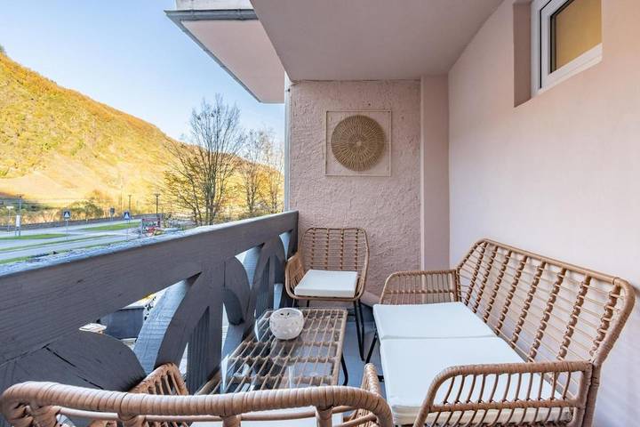 Ferienwohnung für 4 Personen, mit Balkon und Ausblick