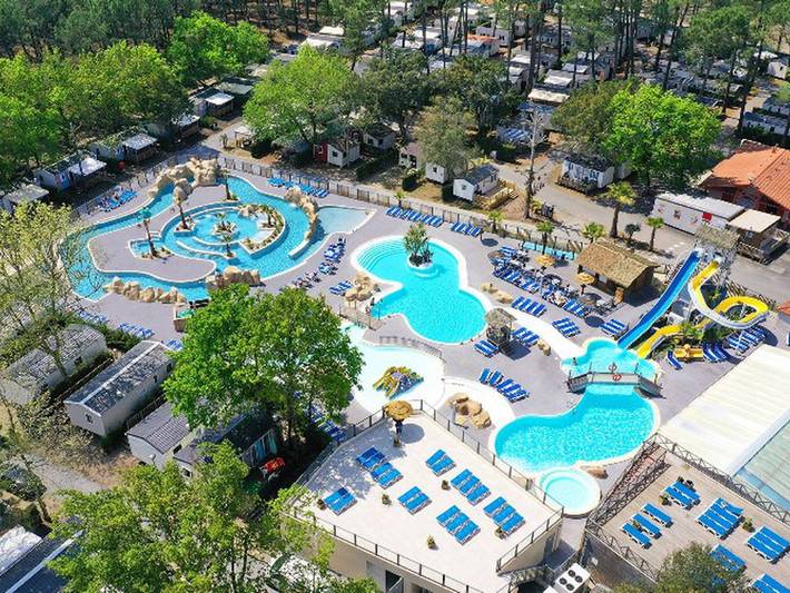 Camping für 6 Personen, mit Terrasse und Pool, mit Haustier in Messanges - 3